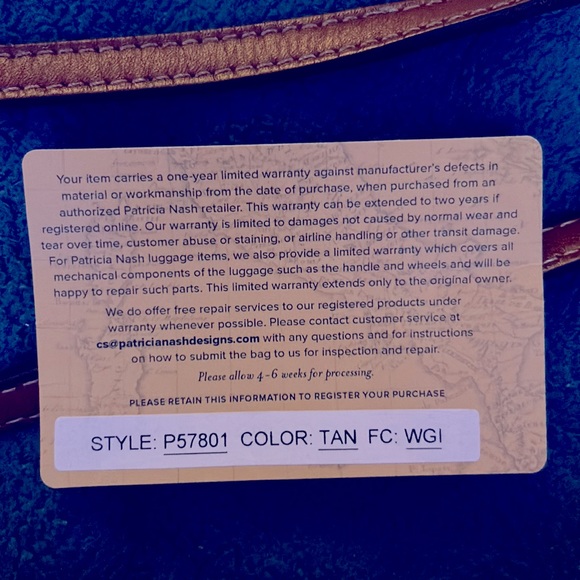 Vintage Rare Find Patricia Nash Tan Leather purse. Style #P57801 - Picture 4 of 14